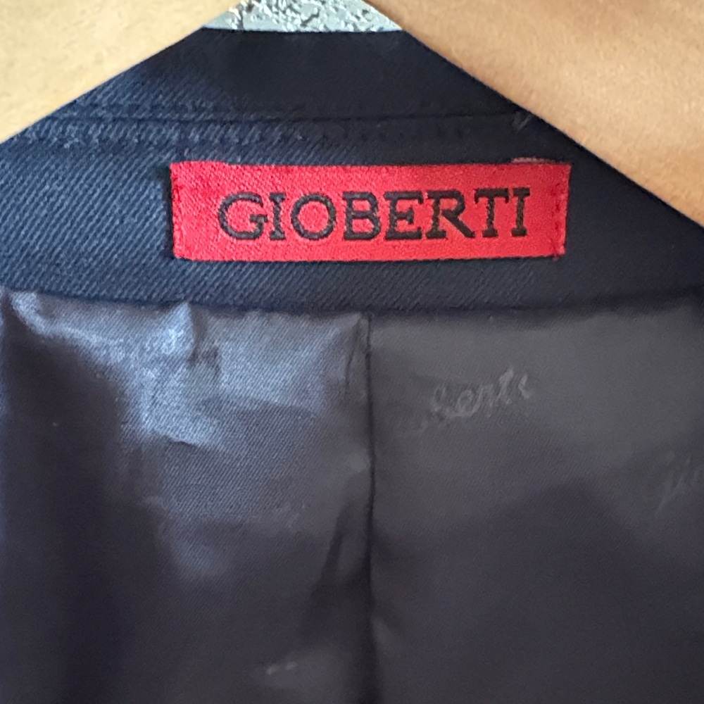 NWT GIOBERTI Men's Navy Blue Blazer men’s 38R - Picture 4 of 11